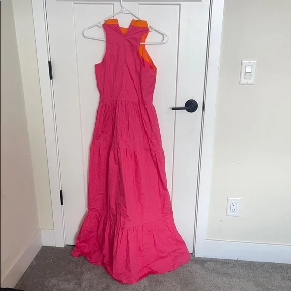 Pink Halter Maxi Sundress for Weddings - Picture 2 of 2